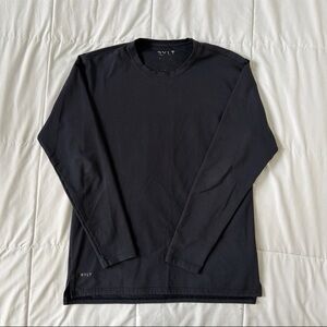 Men’s BYLT Basics Long Sleeve Navy Shirt
